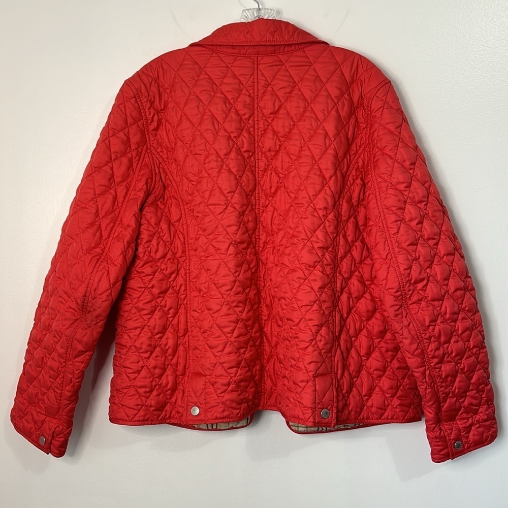 LL Bean Quilted Barn Riding Jacket Pink Coral Size XL - Picture 3 of 9